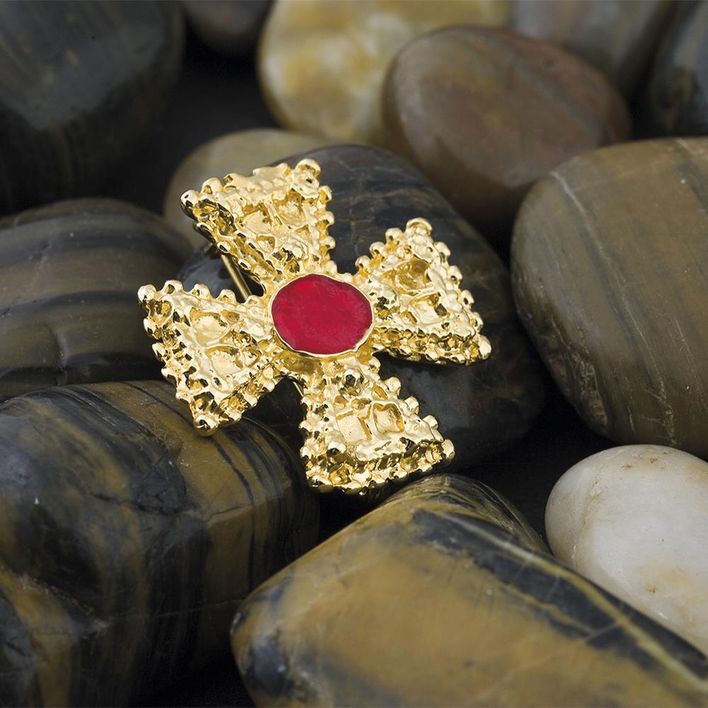 Broche Cruz Oro