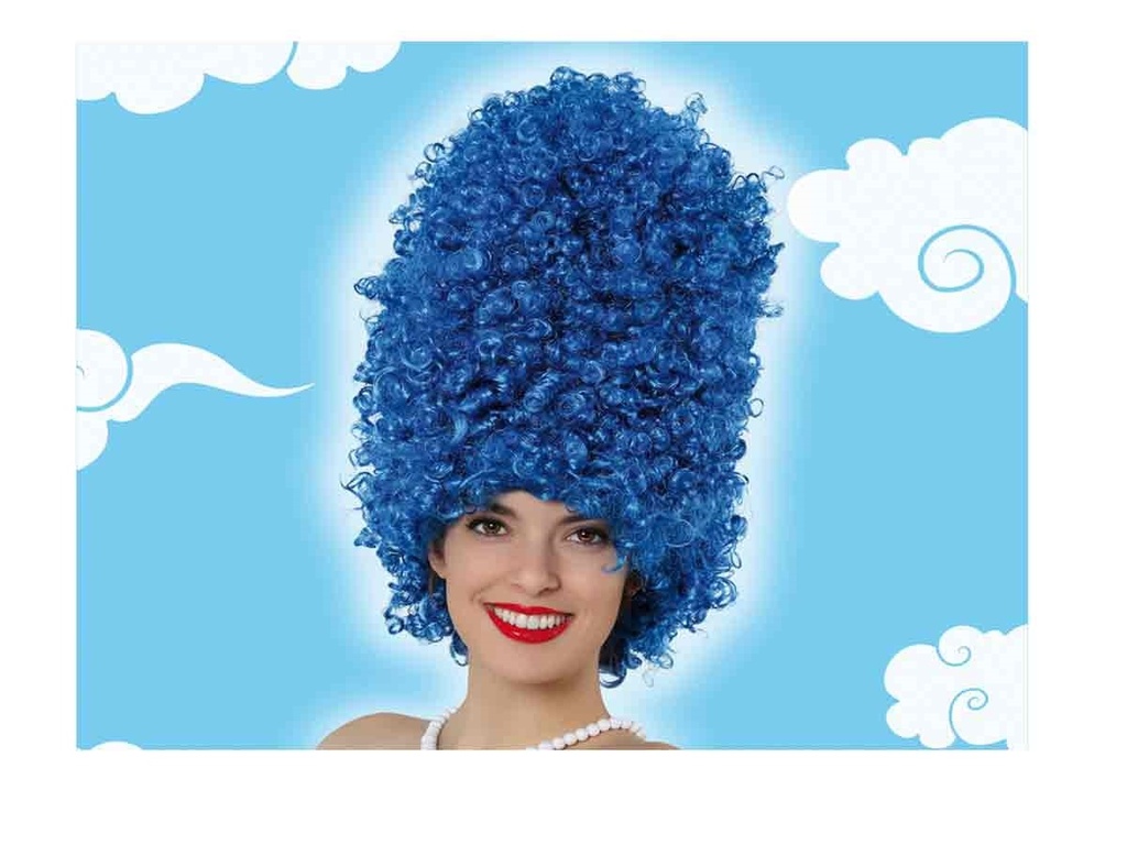 PELUCA AFRO AZUL