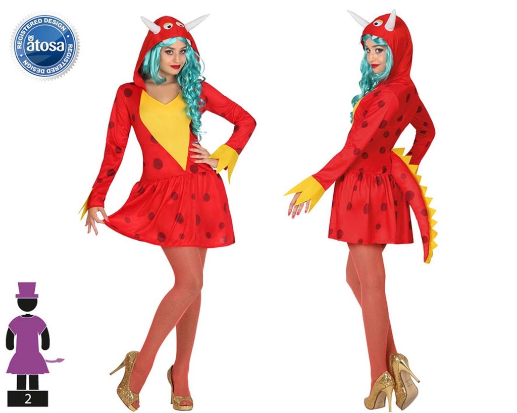 DISFRAZ ADULT DRAGÓN SEXY TALLA M-L