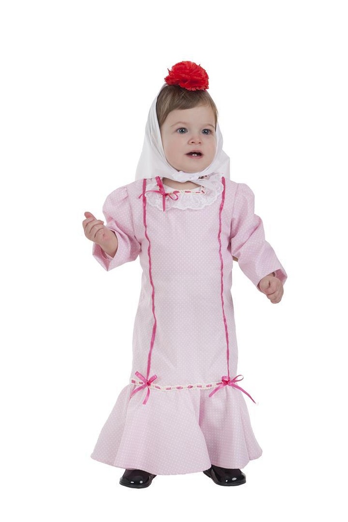 Disfraz Bebe Chulapa Rosa 0-12 Meses