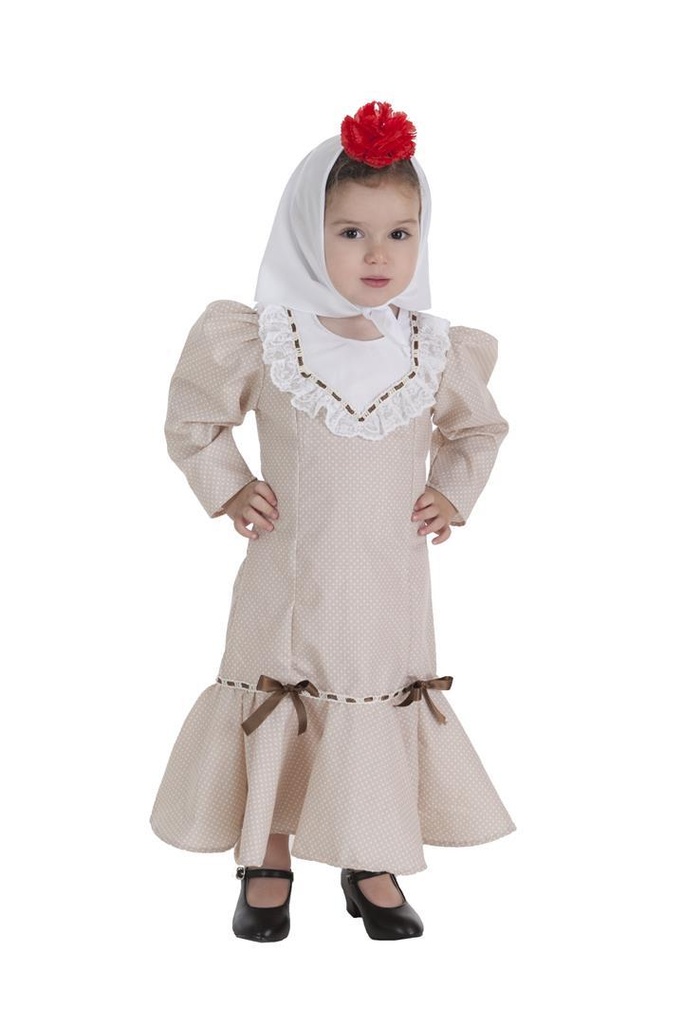 Disfraz Bebe Chulapa Beige 0-12 Meses