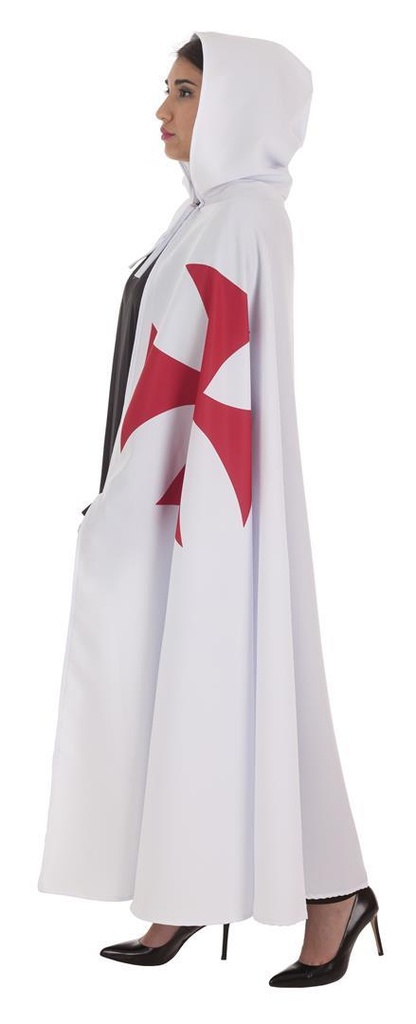 Disfraz Adulto  Capa Templario Blanca Talla Xl