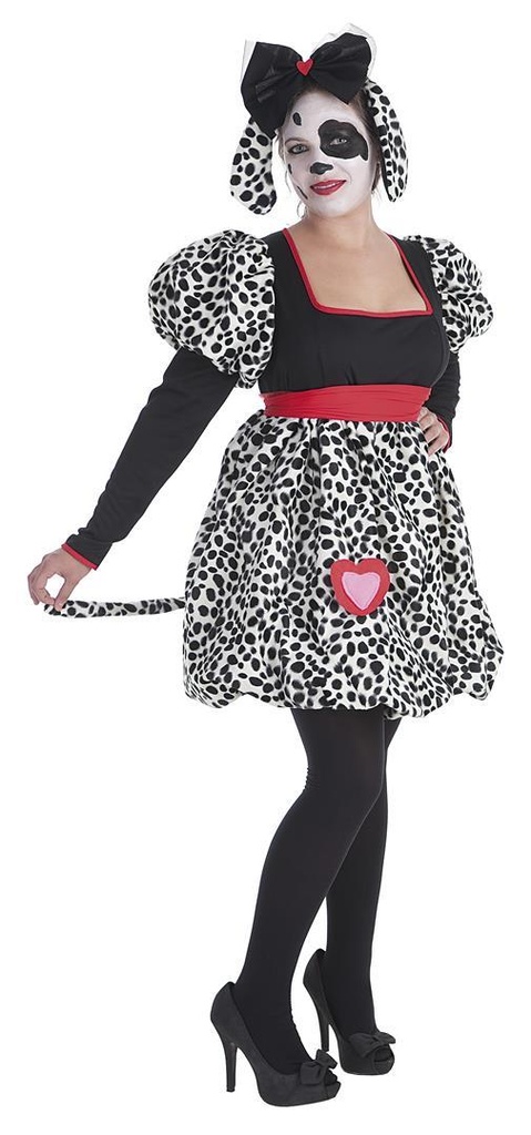 Disfraz Adulto  Dálmata Corazón Mujer Talla L