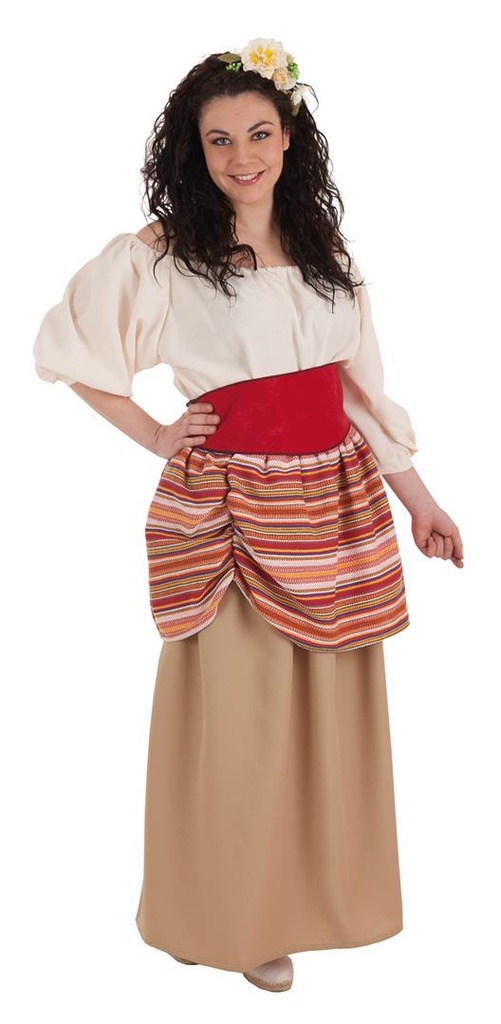 Disfraz Adulto  Campesina Carlota Talla L