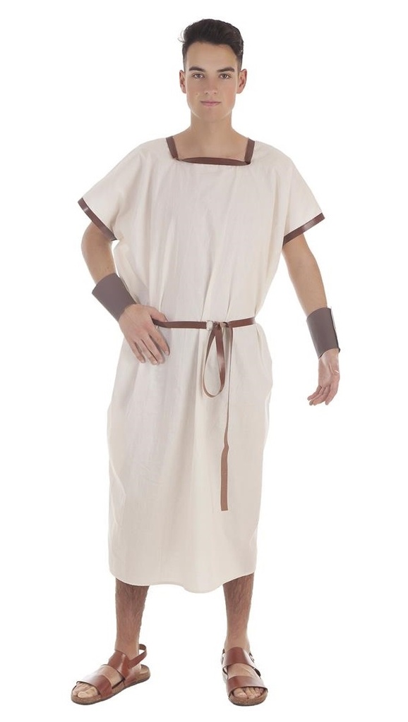 Disfraz Adulto  Túnica Beige 50%Cotton  50%Poliester T-Xl Talla Xl