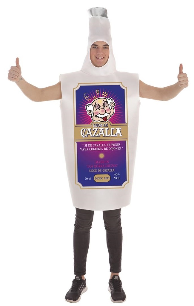 Disfraz Adulto  Botella Cazalla Talla L