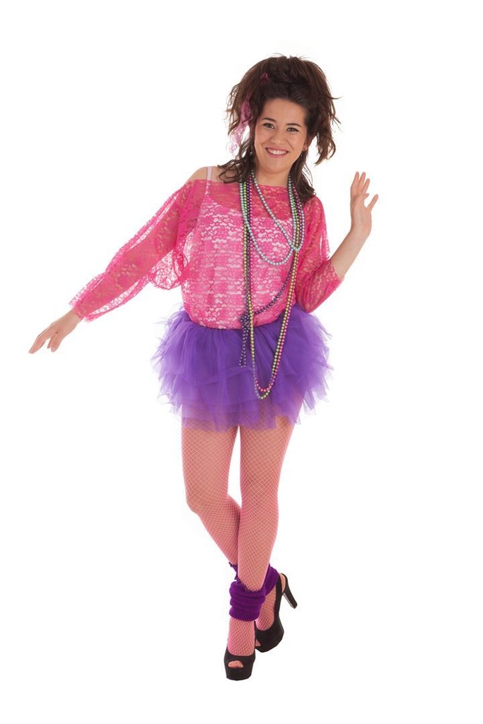 Disfraz Adulto  Neón Fuxia Talla L