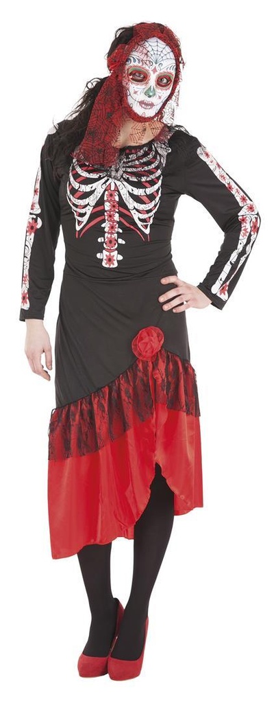 Disfraz Adulto  Catrina Vestido Talla L