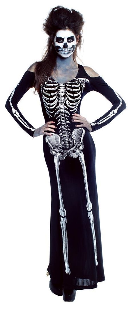 Disfraz Adulto  Vestido Skelet Sexy Talla L