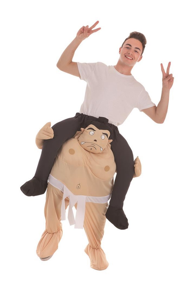 Disfraz Adulto  Sumo Con Jinete A Hombros Talla L