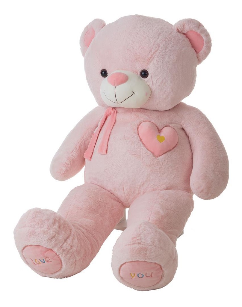 OSO VALENTIN ROSA 100 CM
