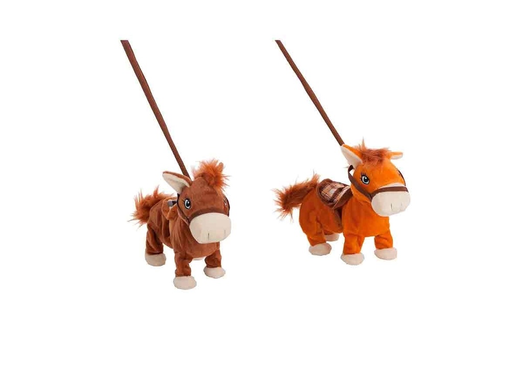 Caballo 26 Cms. Sale De Paseo Anda Y Relincha