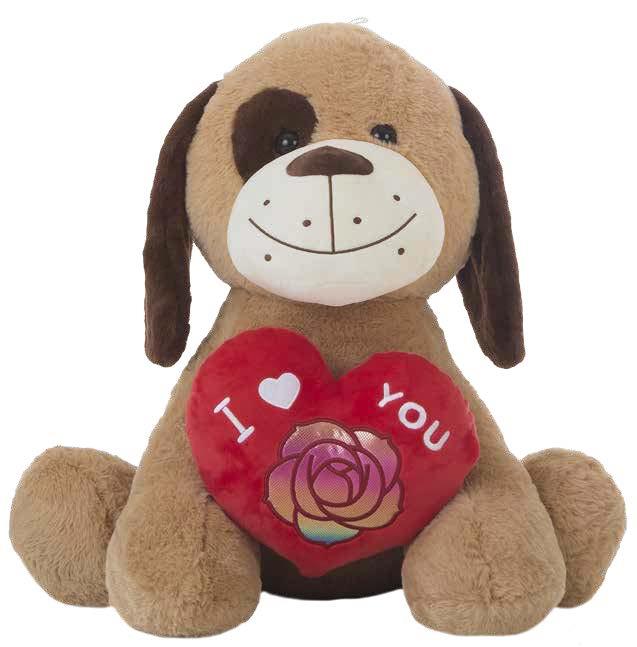 PERRITO AMOUR CORAZÓN 58 CM