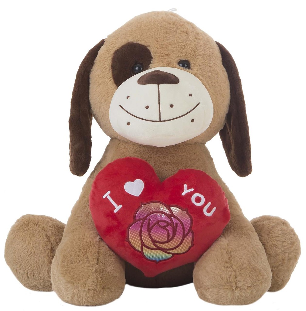 PERRITO AMOUR CORAZÓN 32 CM