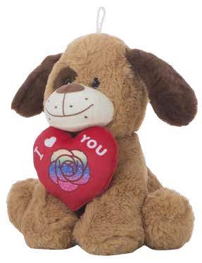 PERRITO AMOUR CORAZÓN 25 CM