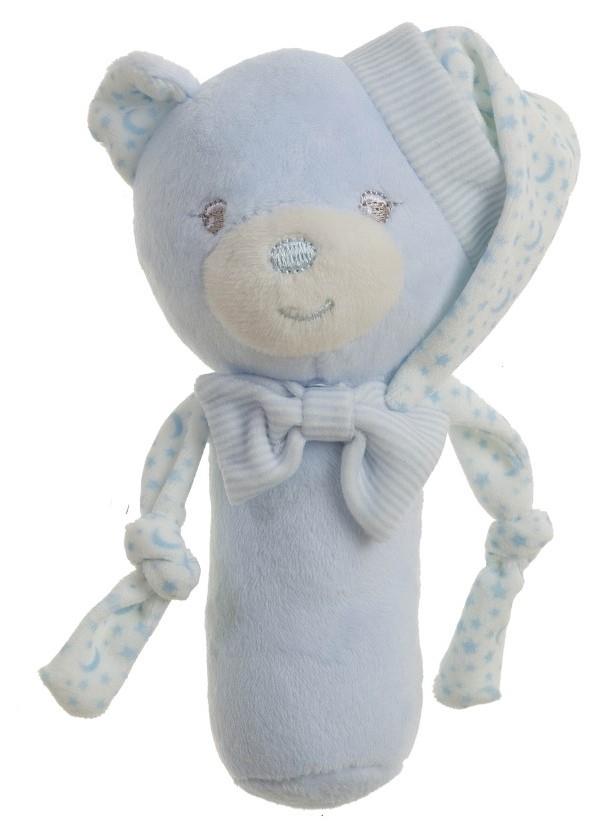 Sonajero Azul 16 Cm Osito Sweet Estrellas