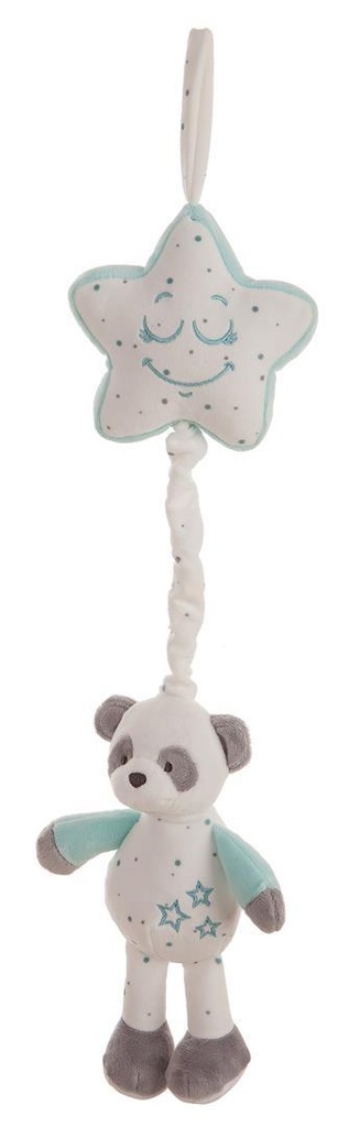 Caja Musical Estrella Baby Panda Agua Marina 35 Cm