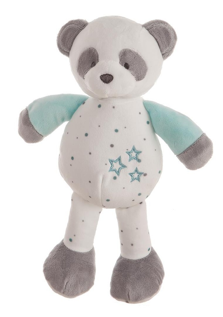 Peluche Extrasuave Baby Panda Agua Marina 28 Cm