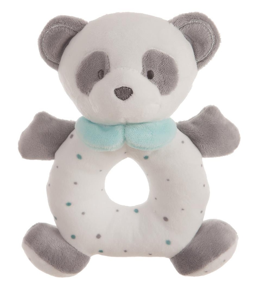 Sonajero Peluche Baby Panda Agua Marina 20Cm