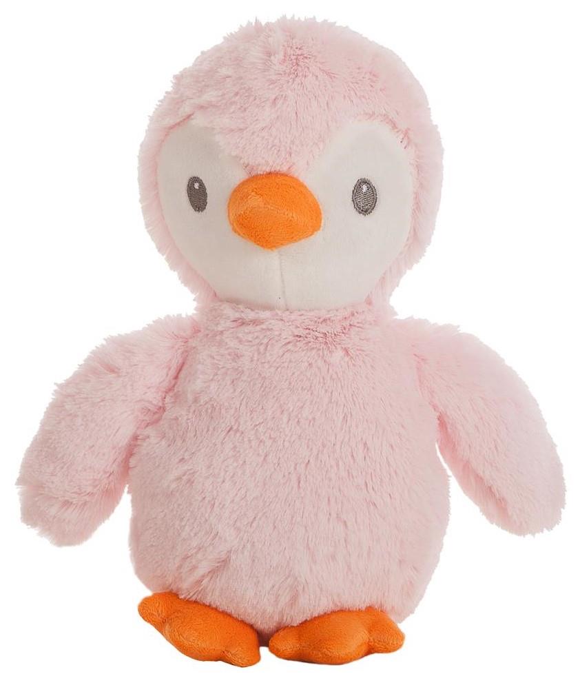Pingüino 22 Cm Rosa + Manta Coral 90X75 Cm