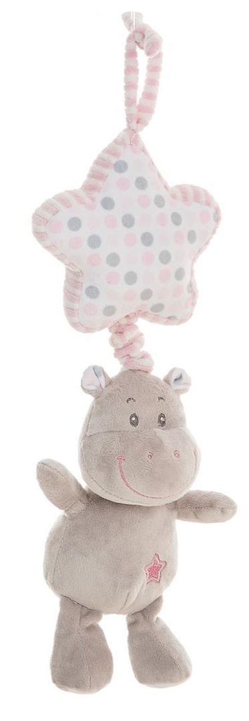 HIPPO ROSA ESTRELLA CAJAMUSICA 35CM