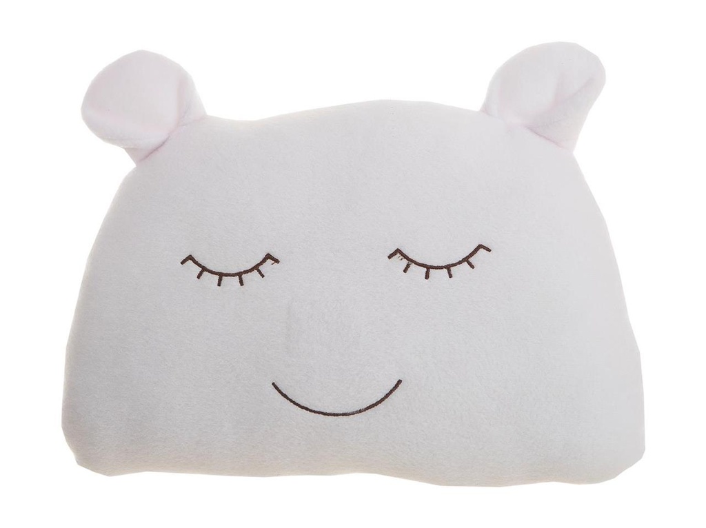COJÍN/PARACHOQUES CUNA OSO POLAR BLANCO 35 X 29 CM