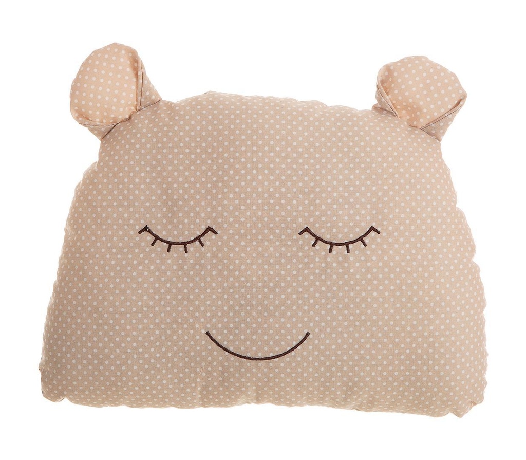 COJÍN/PARACHOQUES CUNA OSO TOPOS 35 X 29 CM