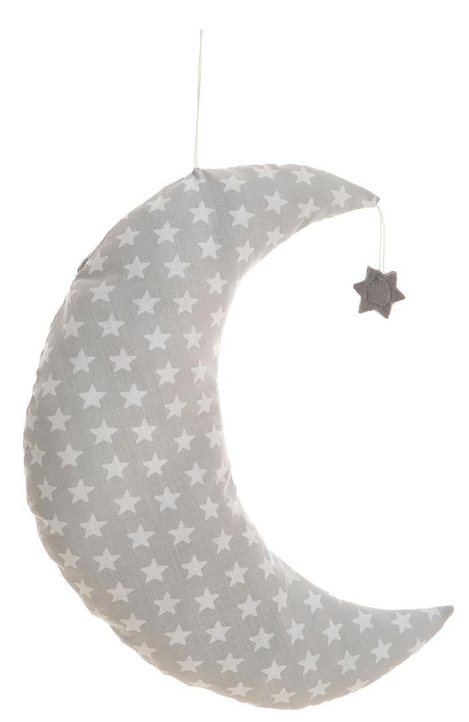 COJÍN LUNA COLGANTE ESTAMPADO 38 X 30 CM