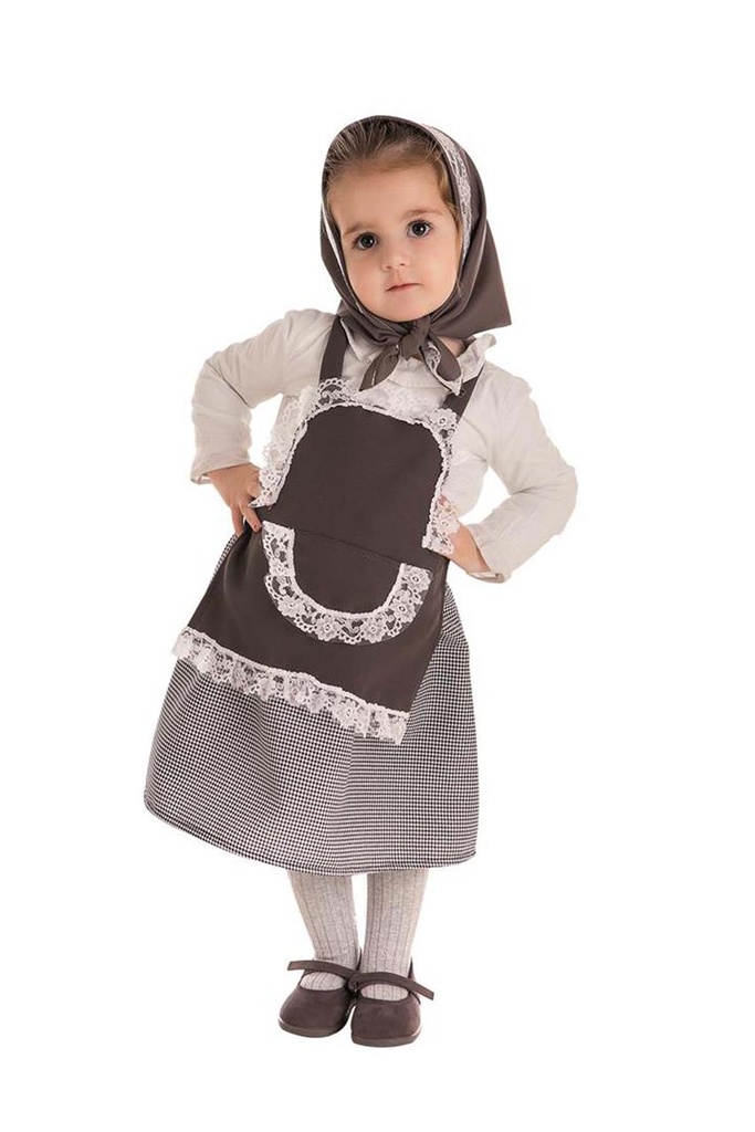 Disfraz Infantil Castañera Falda Cuadros T-1 (3-5 Años)