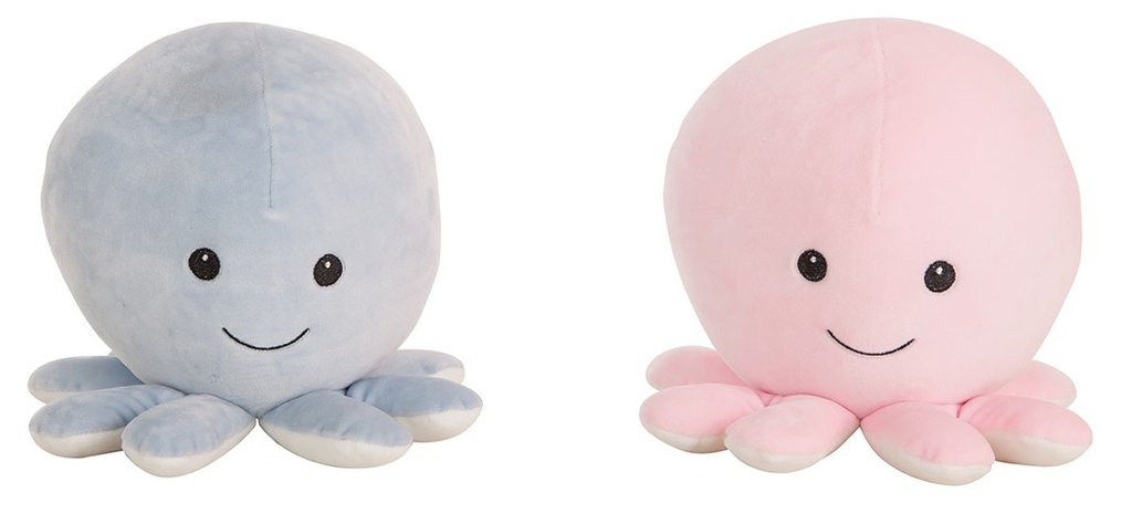 Pulpo Extrasuave Rosa/Azul 26 Cm