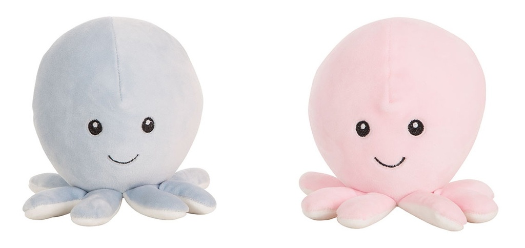 Pulpo Extrasuave Rosa/Azul 18 Cm