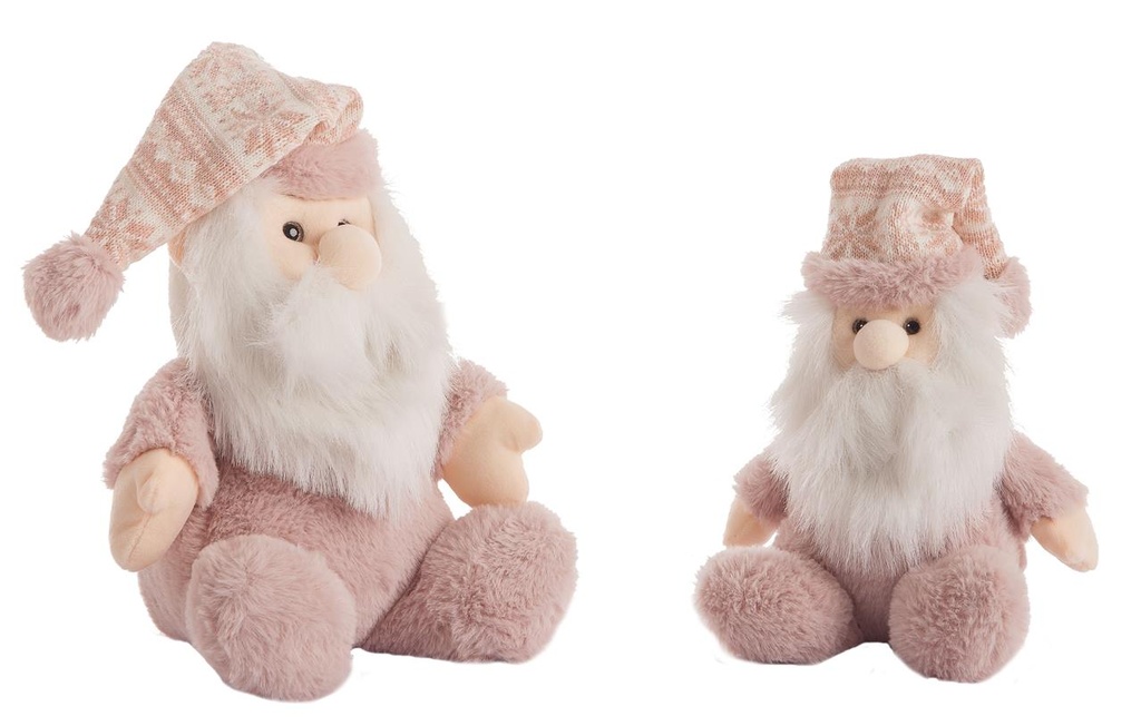 Peluche Papa Noel Rosa 28 Cm