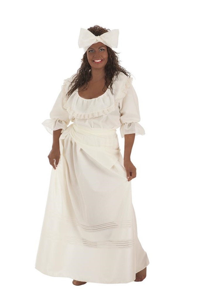 Disfraz Adulto Cubana Beige T-M