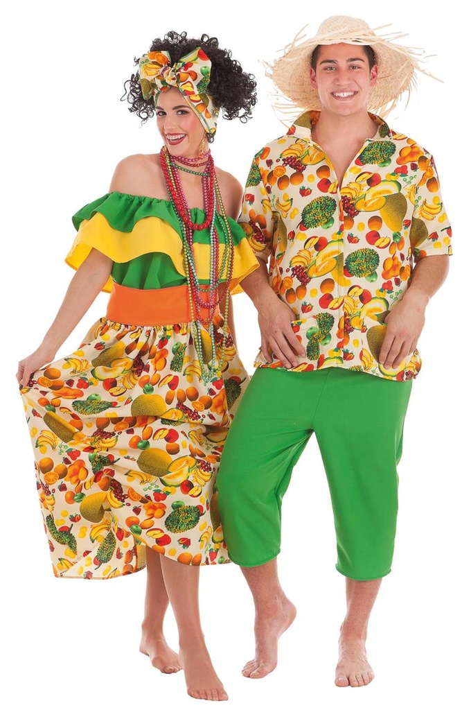 Disfraz Adulto  Cubano Frutas T-Xl Talla Xl