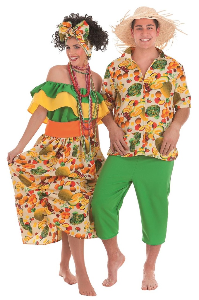 Disfraz Adulto  Cubana Frutas T-M Talla M