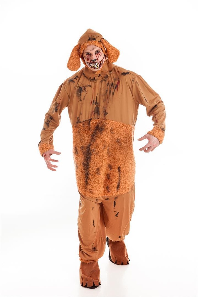 Disfraz Adulto Perrito Zombie+Maquillaje Halloween