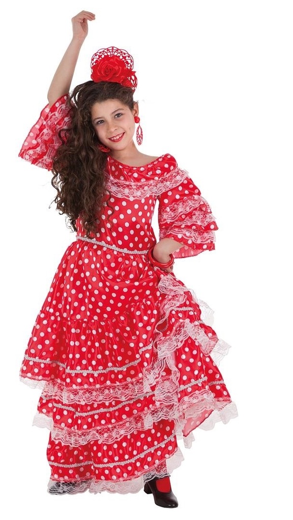 Disfraz Infantil Sevillana Feria T-M 7-9 Años