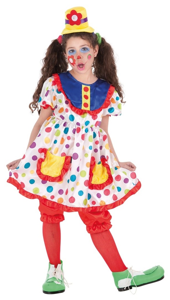 Disfraz Infantil Payasa Tina T-S 3-6 Años