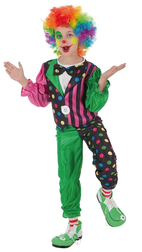 Disfraz Infantil Payaso Rayas T-L 10-12 Años