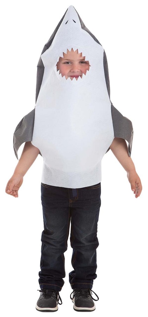 Disfraz Infantil Tiburón Gris T-S 3-6 Años