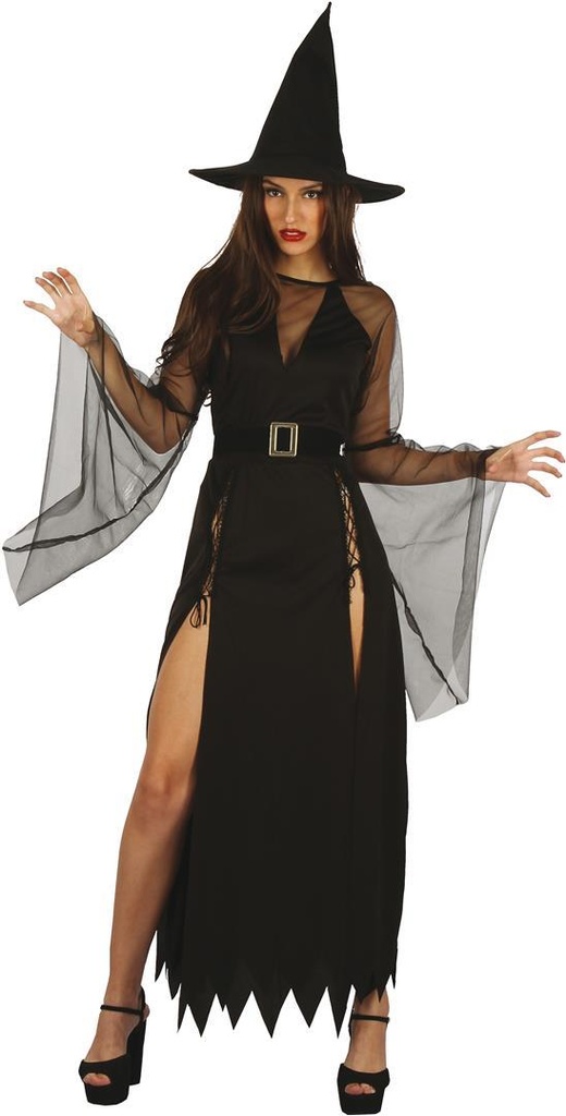 Disfraz Adulto  Bruja Cortes Sexy T-M Talla M