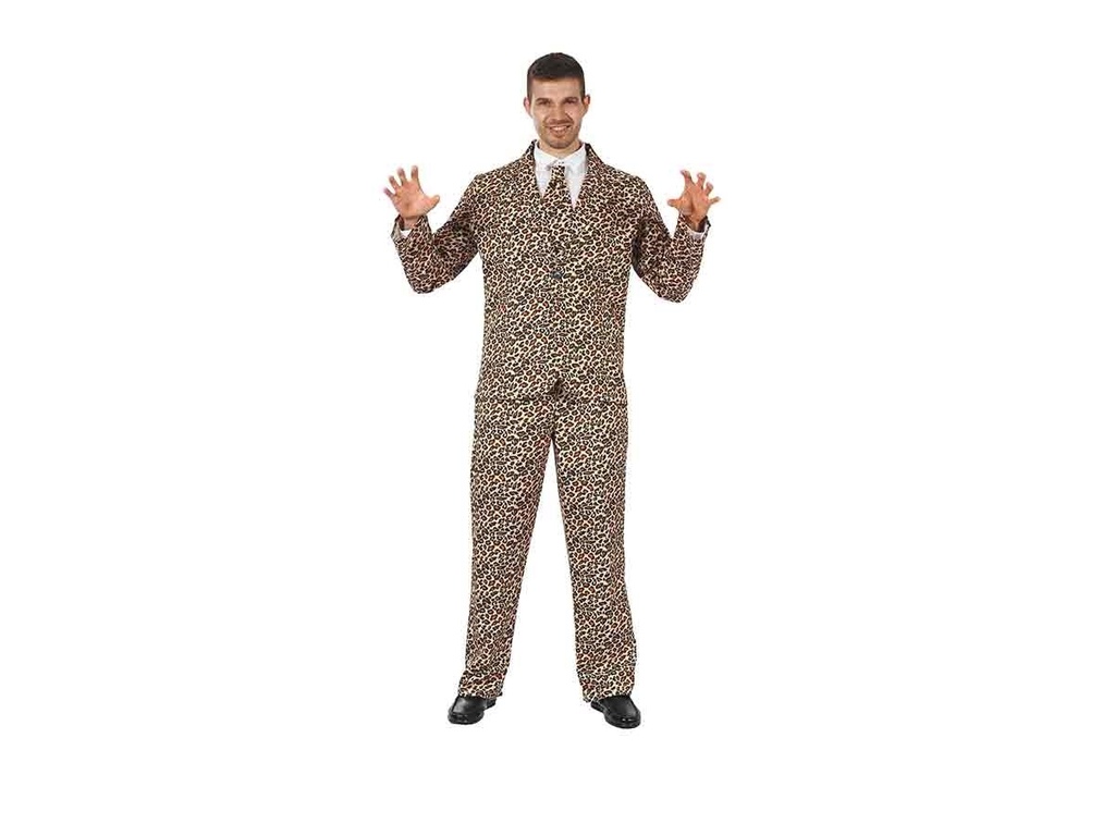 Disfraz Adulto  Traje Chaqueta Print Tigre T-L Talla L