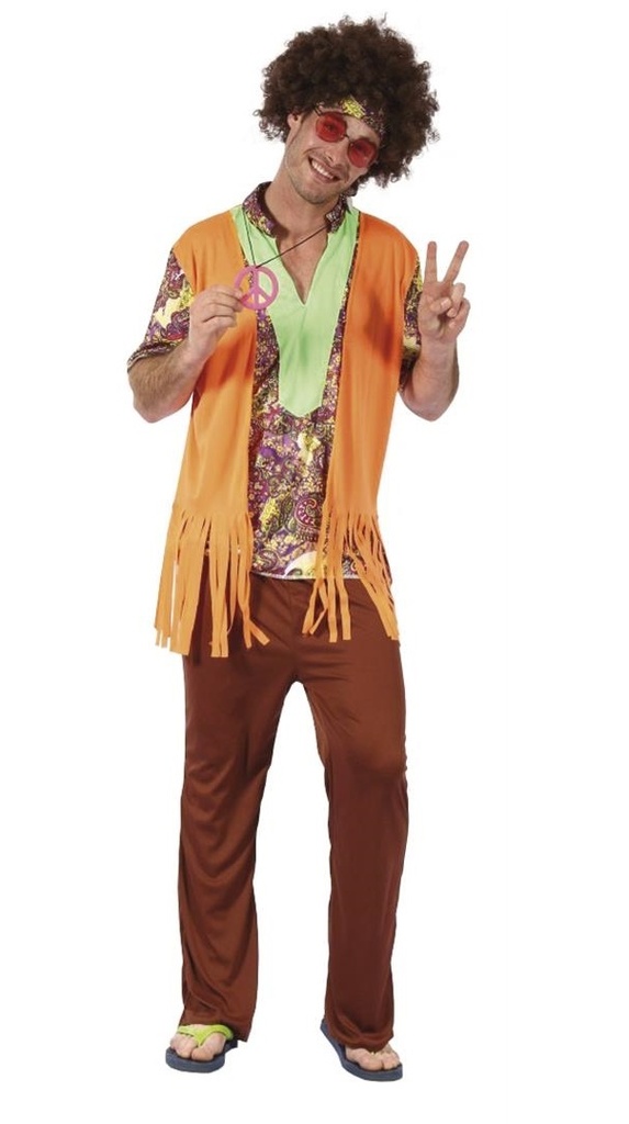Disfraz Adulto  Hippie T-Xl Talla Xl
