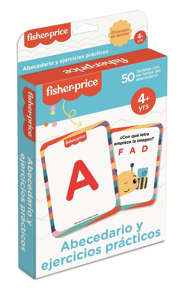 Juego Fisher Price Abecedario y Ejercicios prácticos ¡aprende tus primeras letras! 10x13,5x2 cm