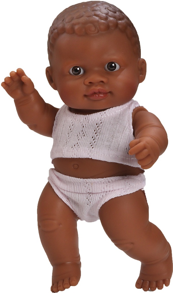Muñeca Peque Negrito Pijama Blanco Bolsa 21 Cm - Modelos surtidos
