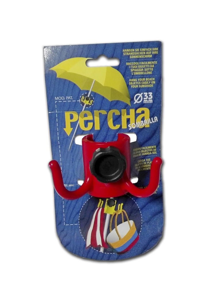 Percha Para Sombrilla 33Mm Colores Sdos - Modelos surtidos