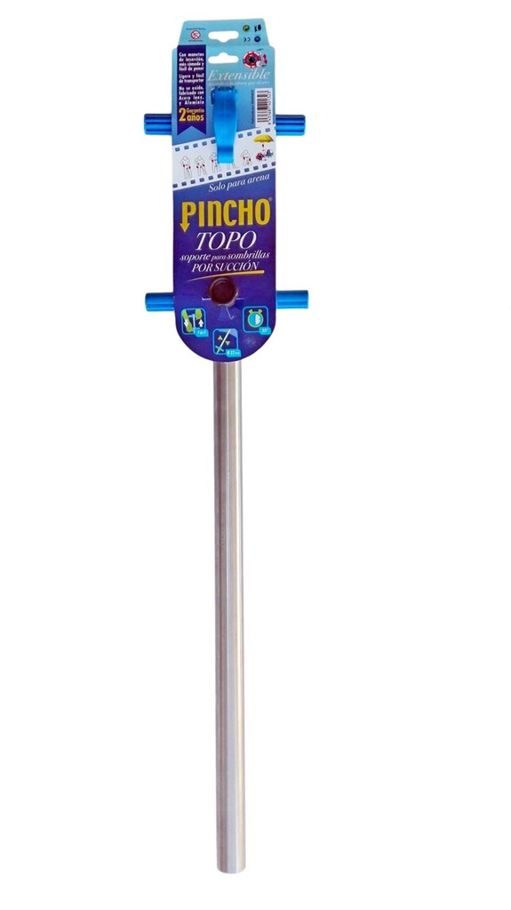 Pincho topo de aluminio aspira la arena por succion  (79X17X8)