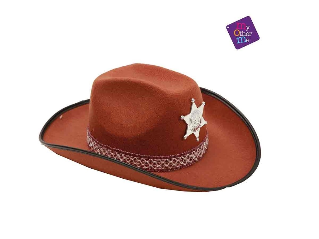 Sombrero De Vaquero Marrón  58 cm
