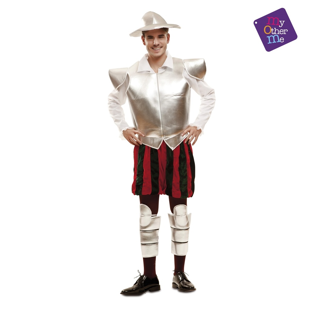 Disfraz Quijote Ml Hombre (Sombrero, Coraza, Camisa, Pantalón, Rodilleras Y Espinilleras)