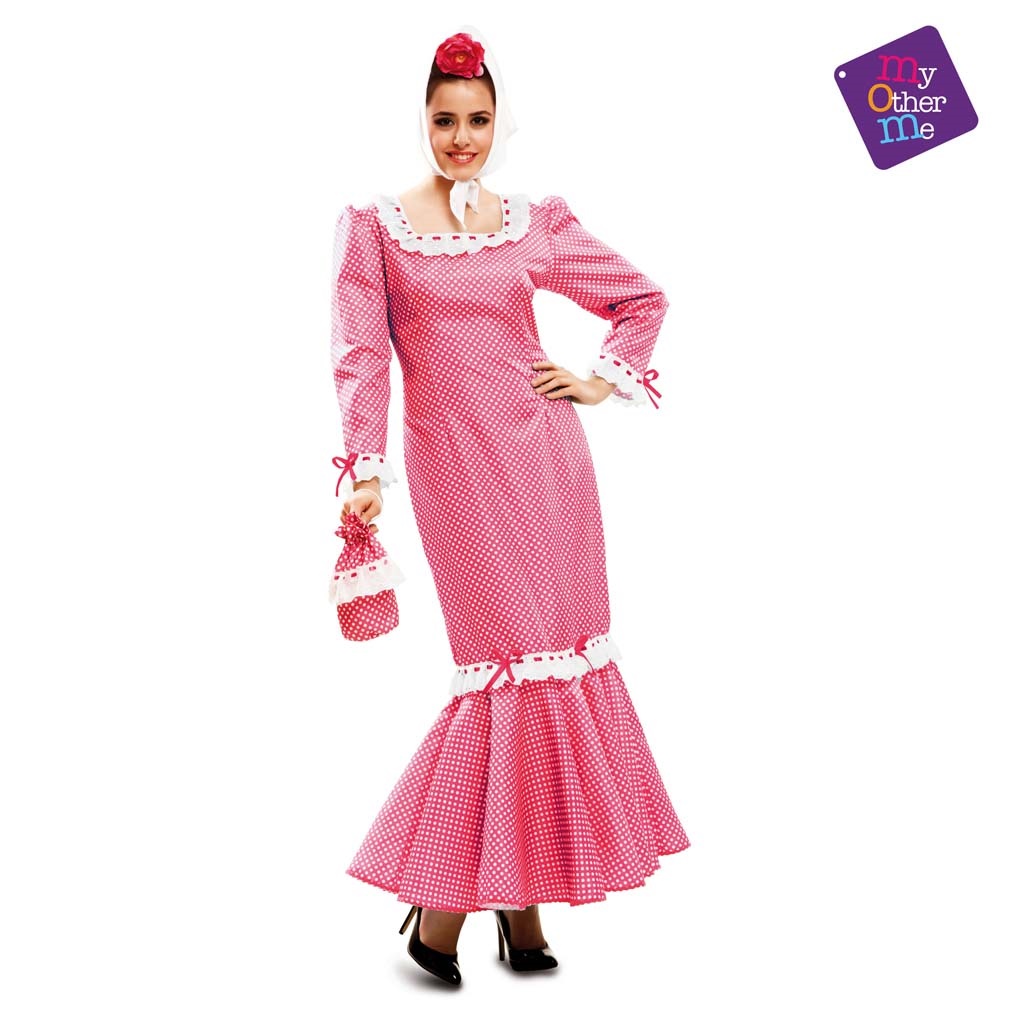 Disfraz  Madrileña Rosa Mujer Talla S